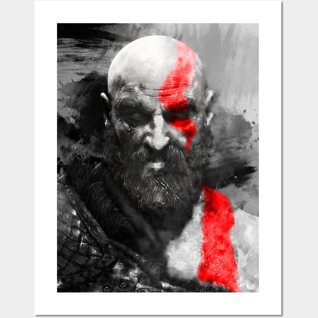 150 Kratos Paint Wall Art by Yexart